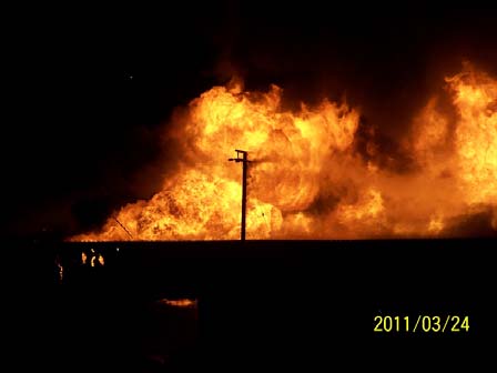 Post Fire Structural Investigation-4 hour Fire Wall-Concrete Fire Wall Adak Alaska Red Shed SOQ 1